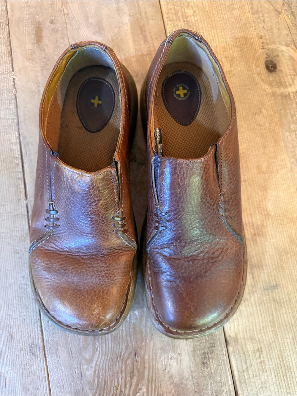 Dr. Martens Brown Leather Slip-On Clogs - Picture 9 of 10
